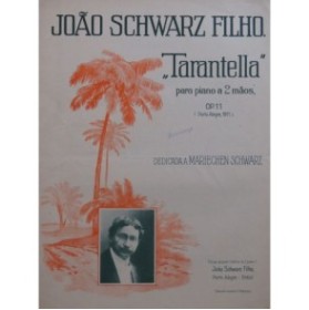 SCHWARZ FILHO Joao Tarantella op 11 Piano ca1911