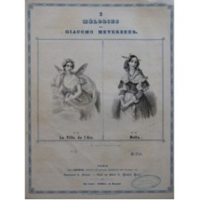 MEYERBEER G. Nella Chansonnette Chant Piano ca1840
