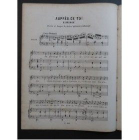 BATAILLE Alexandre Auprès de Toi Chant Piano ca1850