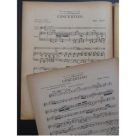 VIDAL Paul Concertino Piano Cornet à Pistons 1922