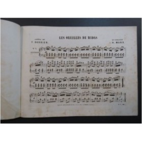 MARX Henri Les Oreilles de Midas Quadrille Piano XIXe