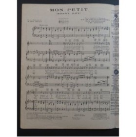 DE SYLVA BROWN HENDERSON JOLSON Mon Petit Chant Piano 1930