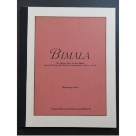 BARDI Benno Bimala Opéra Chant Piano 1927