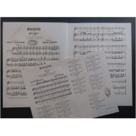 DUHEM Émile Magloire Chant Piano ca1880