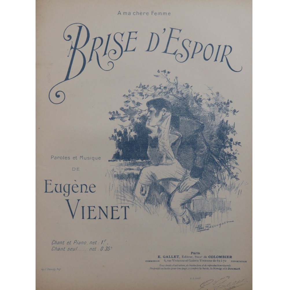 VIENET Eugène Brise d'espoir Chant Piano