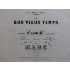 MARC Le Bon Vieux Temps Piano ca1850