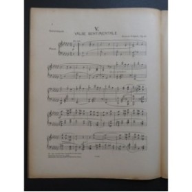 SCHMITT Florent Valse Sentimentale Piano 1913