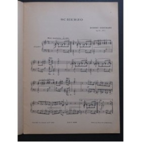 SCHUMANN Robert Scherzo, Gigue, Romance et Fughette Piano 1925