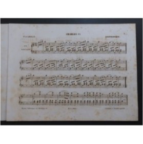 TOLBECQUE J. B. Charles VI Quadrille No 1 Piano ca1844