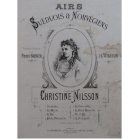 WEKERLIN J. B. Le Bien-Aimé Chanson Norvégienne Chant Piano ca1878