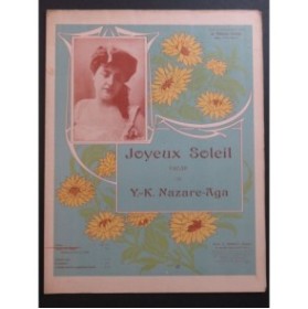 NAZARE-AGA Y.-K. Joyeux Soleil Valse Piano 1906