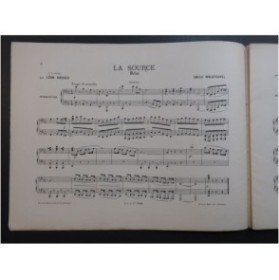 WALDTEUFEL Émile La Source Valse Piano 4 Mains 1885