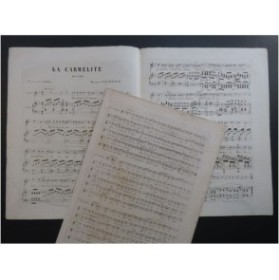 WAGNER Paul La Carmélite Mélodie Chant Piano ca1850