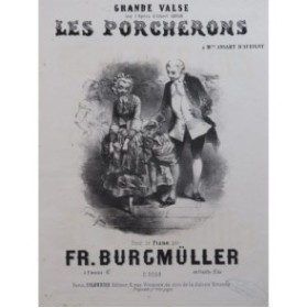 BURGMÜLLER Frédéric Les Porcherons Valse Piano ca1867