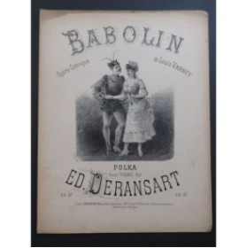 DERANSART Edouard Babolin Polka Piano ca1885