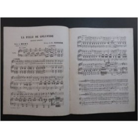 VANNIER Ch. A. La Fille de Golconde Chant Piano ca1850