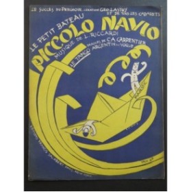 RICCARDI L. Piccolo Navio Tango Chant Piano 1924