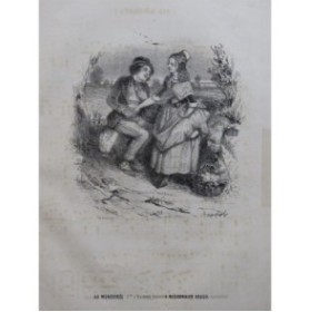 MARQUERIE A. J'sis Amoureux Chant Piano ca1840
