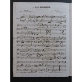 MEYERBEER Giacomo Le Chant du Dimanche Chant Piano ca1845