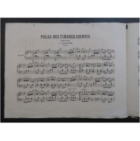 SCHALLER J. Polka des Timbres Chinois Piano XIXe
