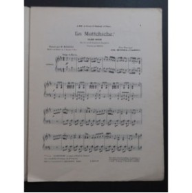 BOREL-CLERC Charles La Mattchiche Piano 1905