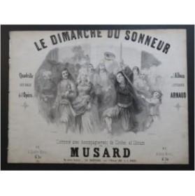 MUSARD Le Dimanche du Sonneur Quadrille Piano ca1845