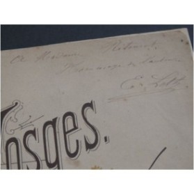 LOTH Eugène Souvenir des Vosges Dédicace Piano XIXe