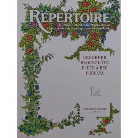 Répertoire for Music Schools 1a 56 Pièces Recorder Flûte à bec 1999