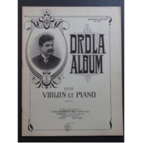 DRDLA Franz Album 5 Pièces Violon Piano 1908