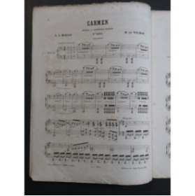 DE VILBAC Renaud Carmen G. Bizet Suite No 1 Piano 4 mains ca1876
