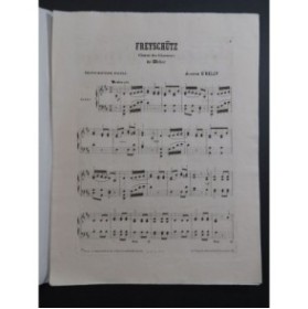 O'KELLY Joseph Freyschütz Choeur des Chasseurs Weber Piano ca1875