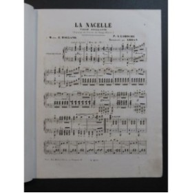 LAROCHE A. La Nacelle Valse Brillante Piano XIXe