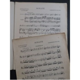 SAMMARTINI Giovanni Battista Sonate Violoncelle Piano 1928