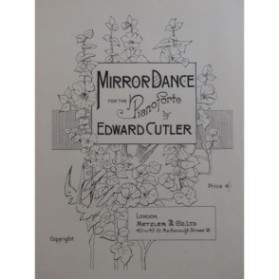 CUTLER Edward Mirror Dance Piano