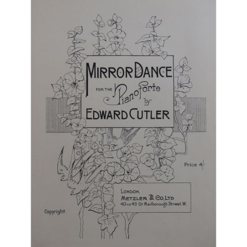 CUTLER Edward Mirror Dance Piano