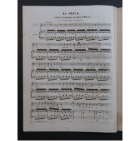 NADAUD Gustave La Pluie Chant Piano ca1850