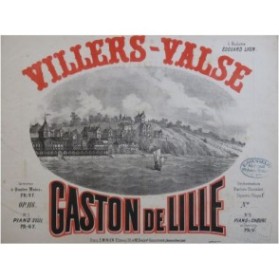 DE LILLE Gaston Villers-Valse Piano XIXe siècle