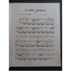 HENRION Paul Le Père L'Angélus Chant Piano ca1860