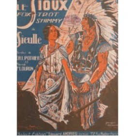 SIEULLE J. Le Sioux Fox-Trot Piano 1922