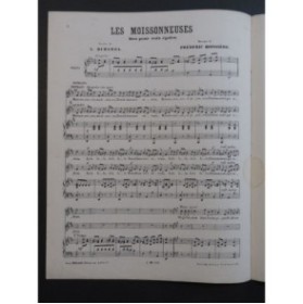 BOISSIÈRE Frédéric Les Moissonneuses Chant Piano ca1867