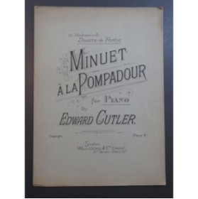 CUTLER Edward Minuet à la Pompadour Piano