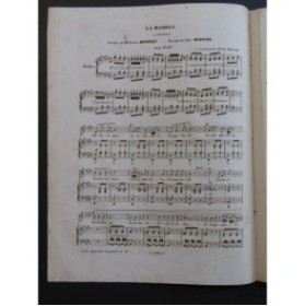 HENRION Paul La Manola Chant Piano 1848