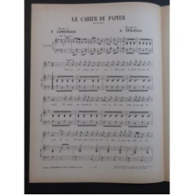 TROJELLI A. Le cahier de papier Chant Piano
