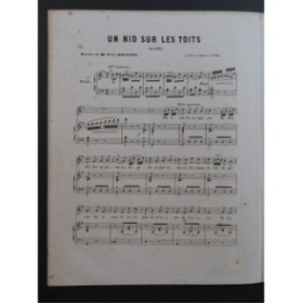 HENRION Paul Un nid sur les Toits Chant Piano ca1860