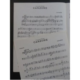 BLIN Lucien Canzone Violoncelle Piano 1967