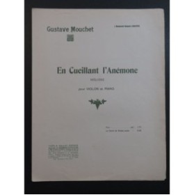 MOUCHET Gustave En cueillant l'Anémone Violon Piano
