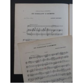 MOUCHET Gustave En cueillant l'Anémone Violon Piano
