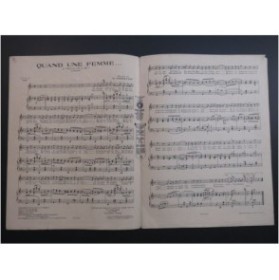 CHRISTINÉ Henri Quand une femme... Chant Piano 1925