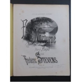 STEVENS Frédéric Petit Nocturne Piano ca1885