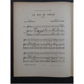 BLANPAIN de St MARS L. Le Roi de Thulé Chant Piano